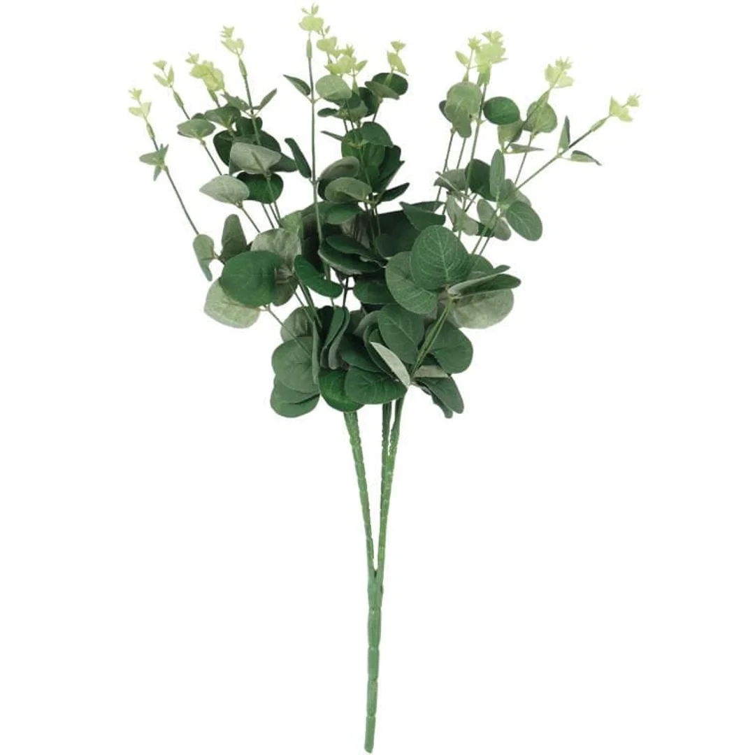Bukiet liści EUCALIPTUSA w kolorze CIEMNO ZIELONYM II 50 cm