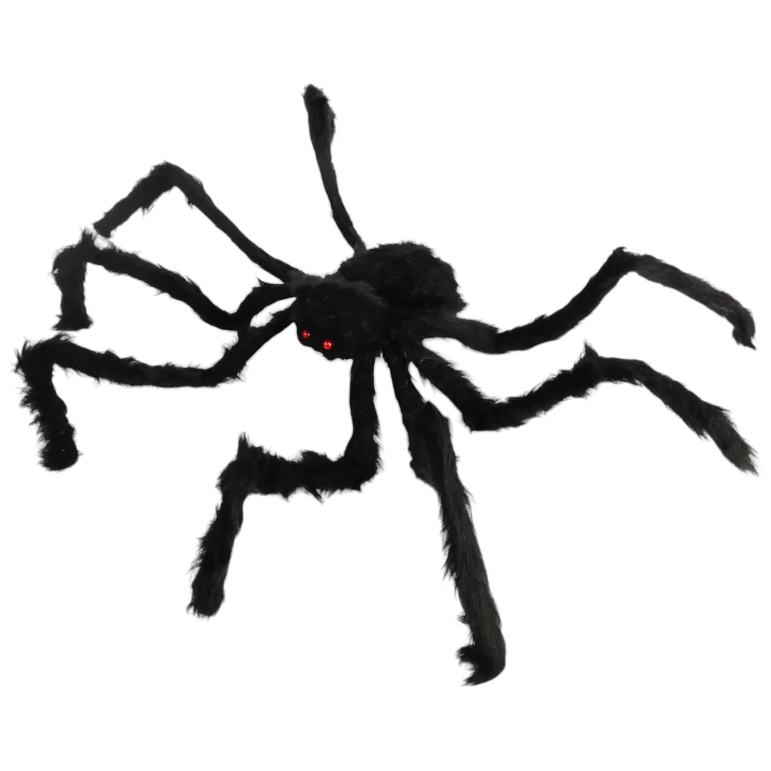 DEKORACJA OZDOBA NA HALLOWEEN PAJĄK WŁOCHATY GIGANT STRASZNA TARANTULA 70 cm
