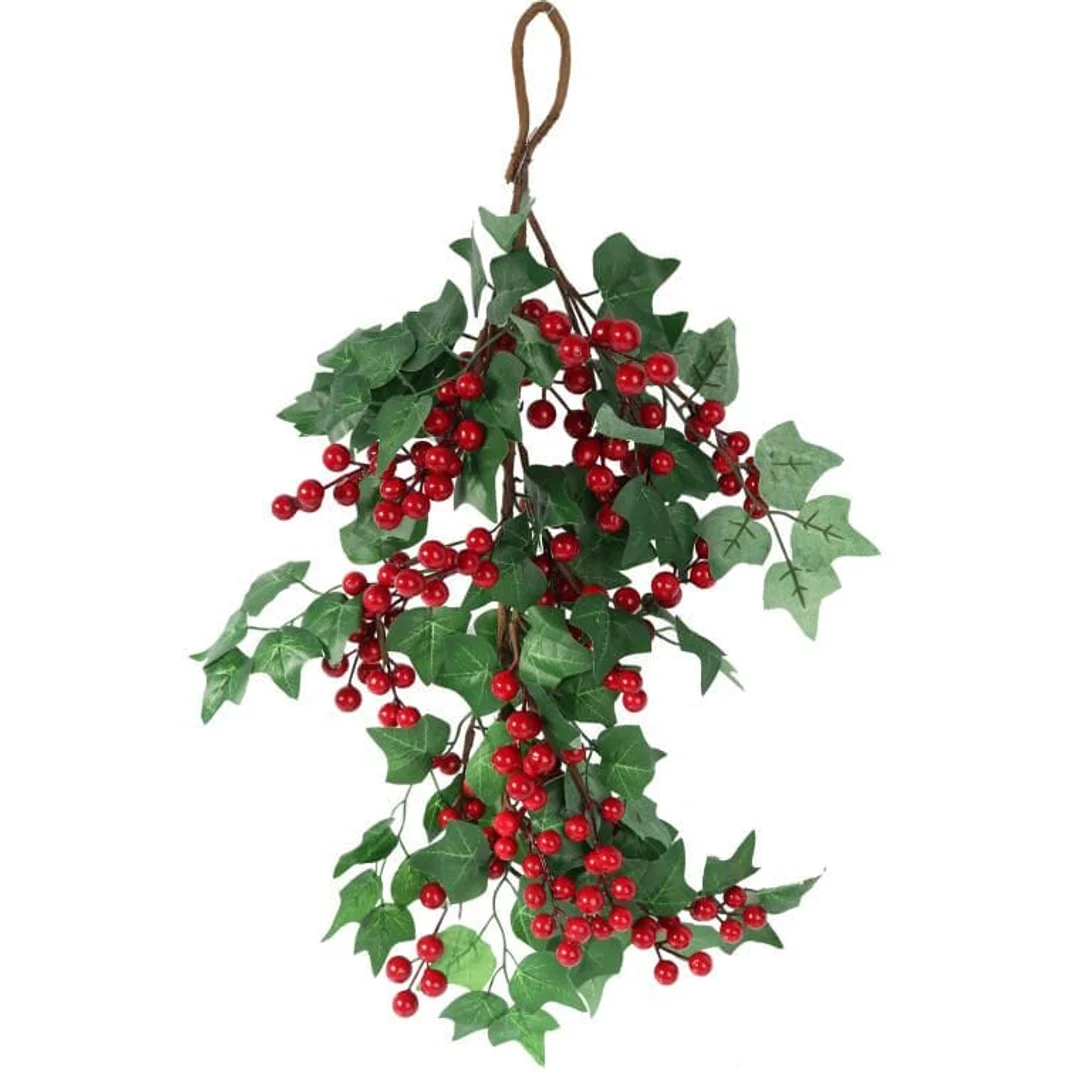 DEKORACJA Z JARZĘBINY DO ZAWIESZENIA 60 CM