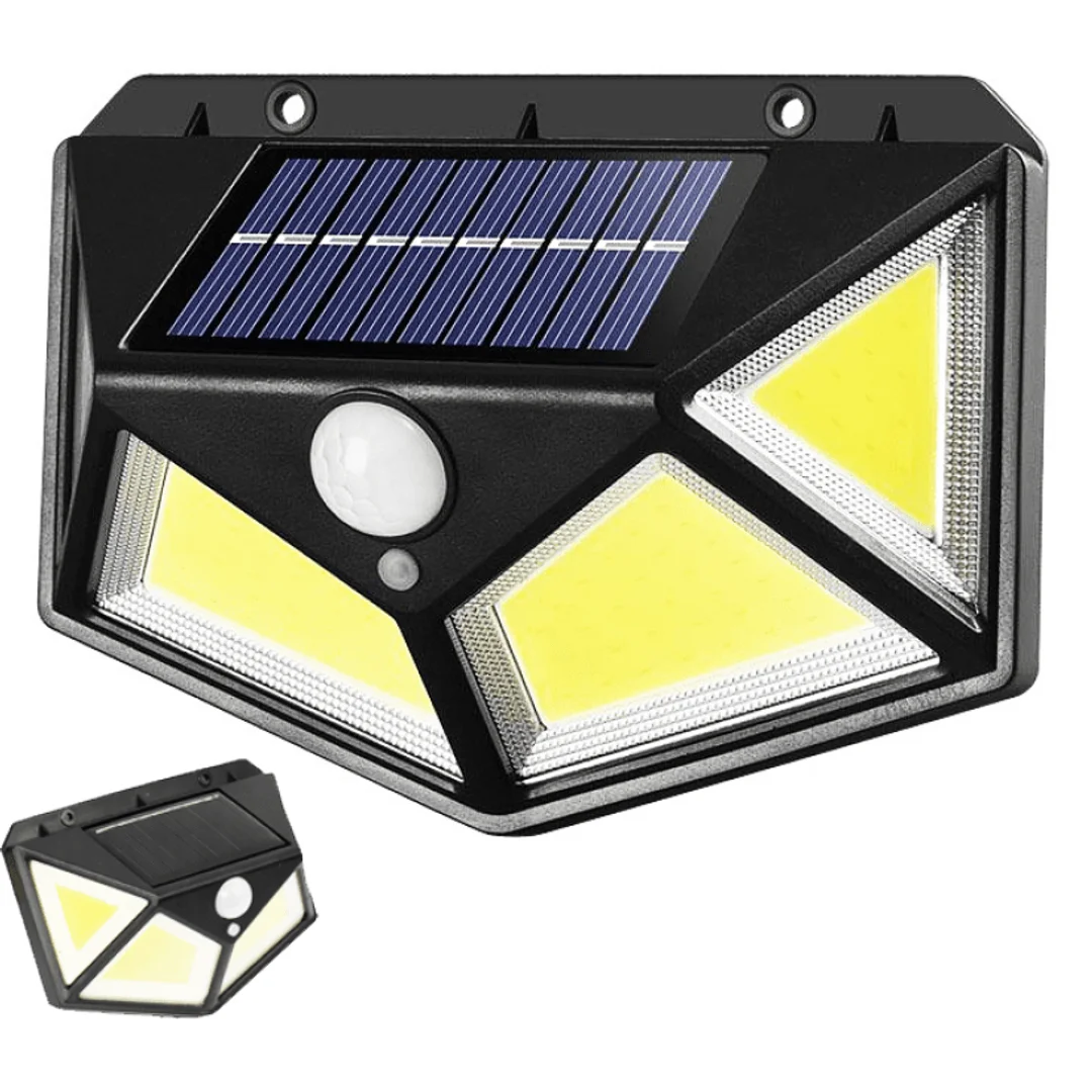 Energooszczędna Lampa Solarna 2000 Lumen z Czujnikiem Ruchu i Zmierzchu, Akumulator 1200mAh
