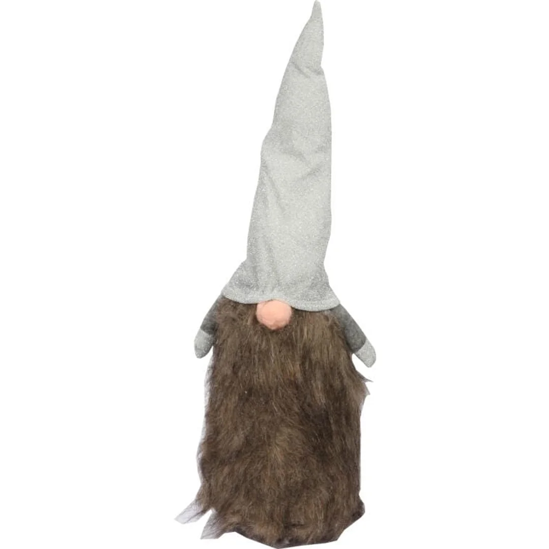Figurka Skrzat w szarej czapie 50 cm, kolor brązowy