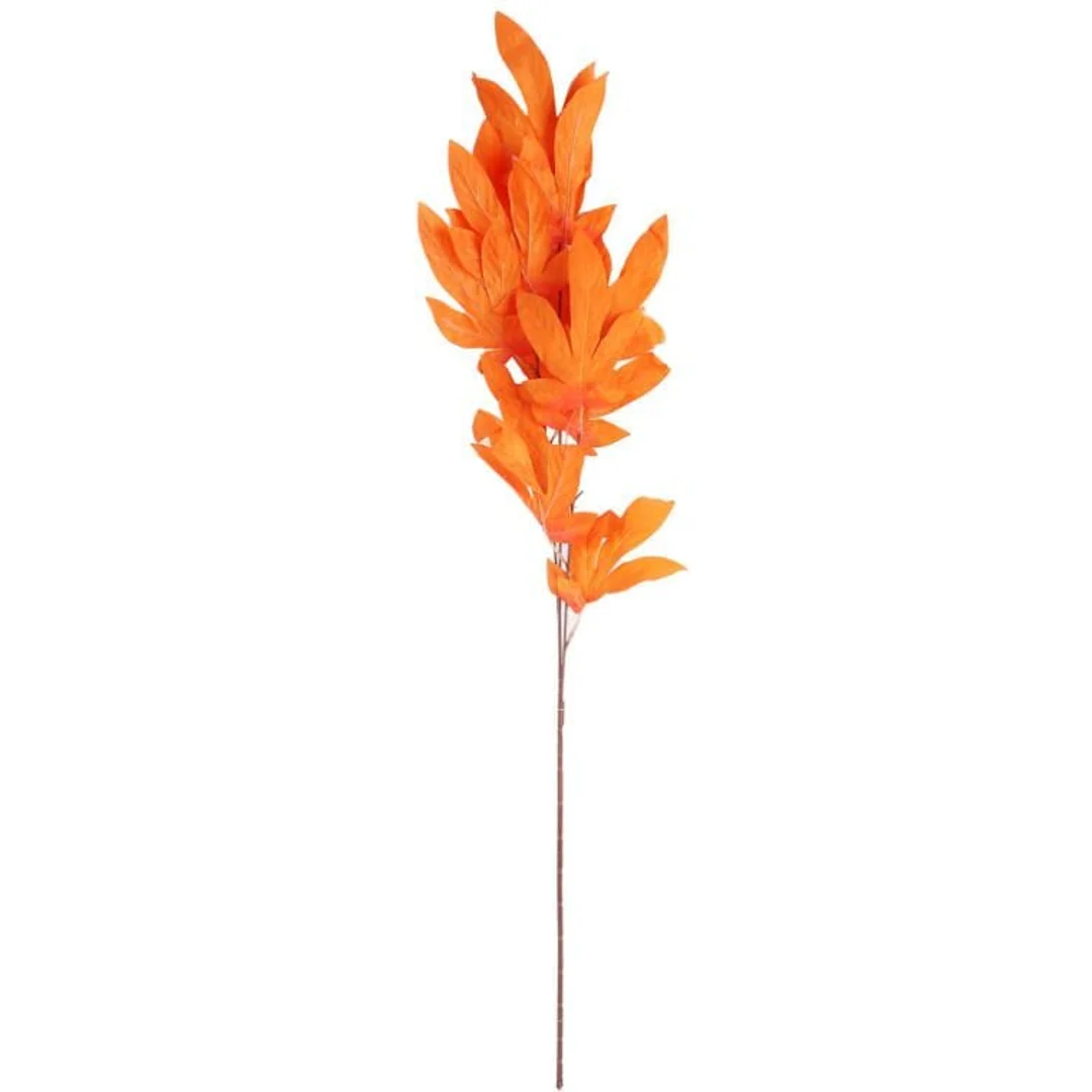 GAŁĄZKA LIŚCI KLONU 97 CM pomarańczowa