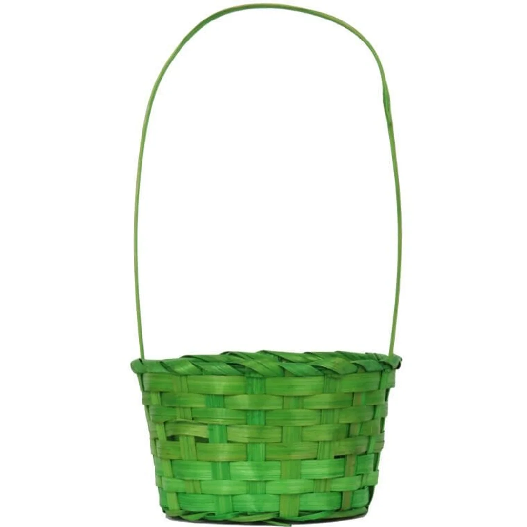 Koszyk wielkanocny do święconki fi 22 cm zielony