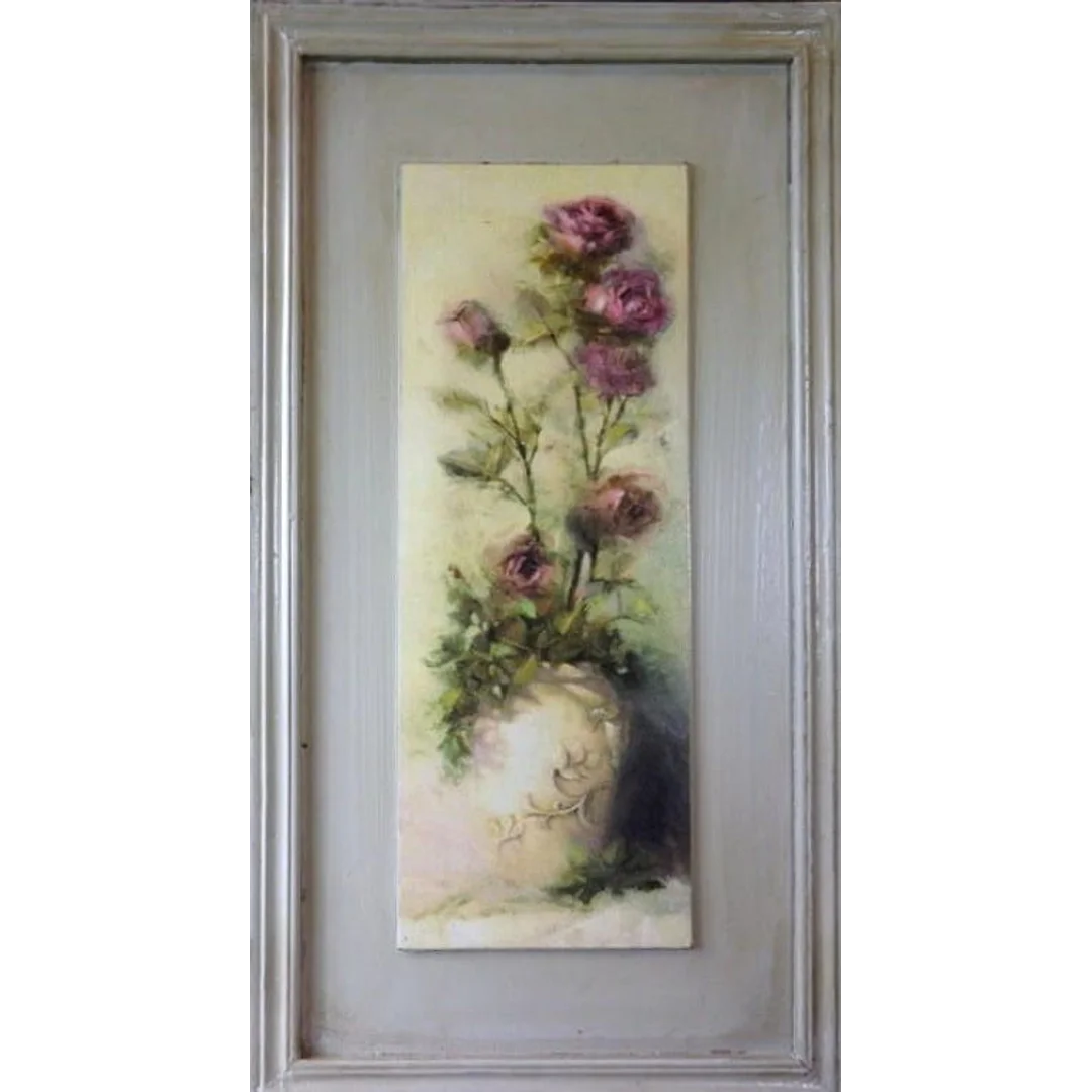 Obraz kompozycja z różami 1 w rozmiarze 30 x 56 cm