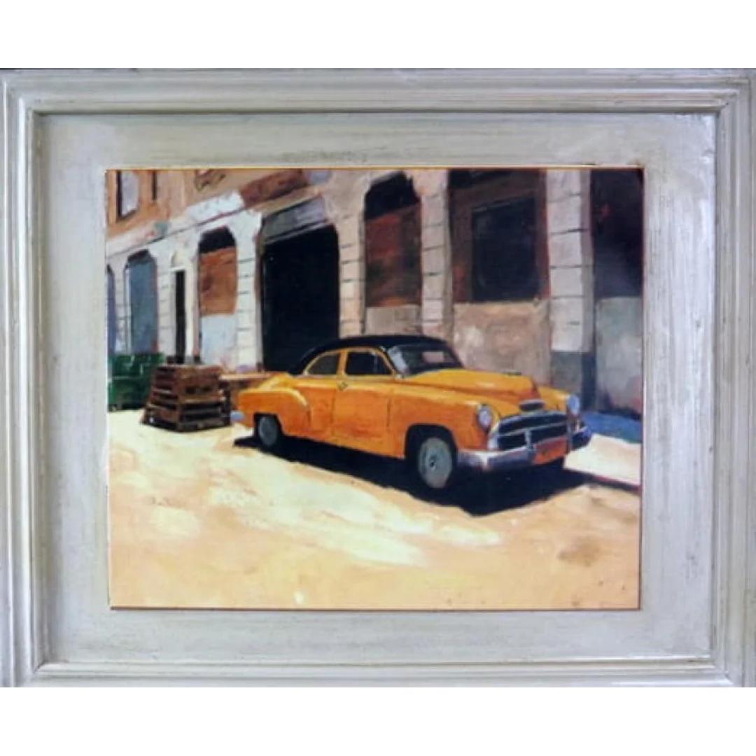 Obraz Żółty Samochód Seria Kolekcjonerska 48.5x41 cm