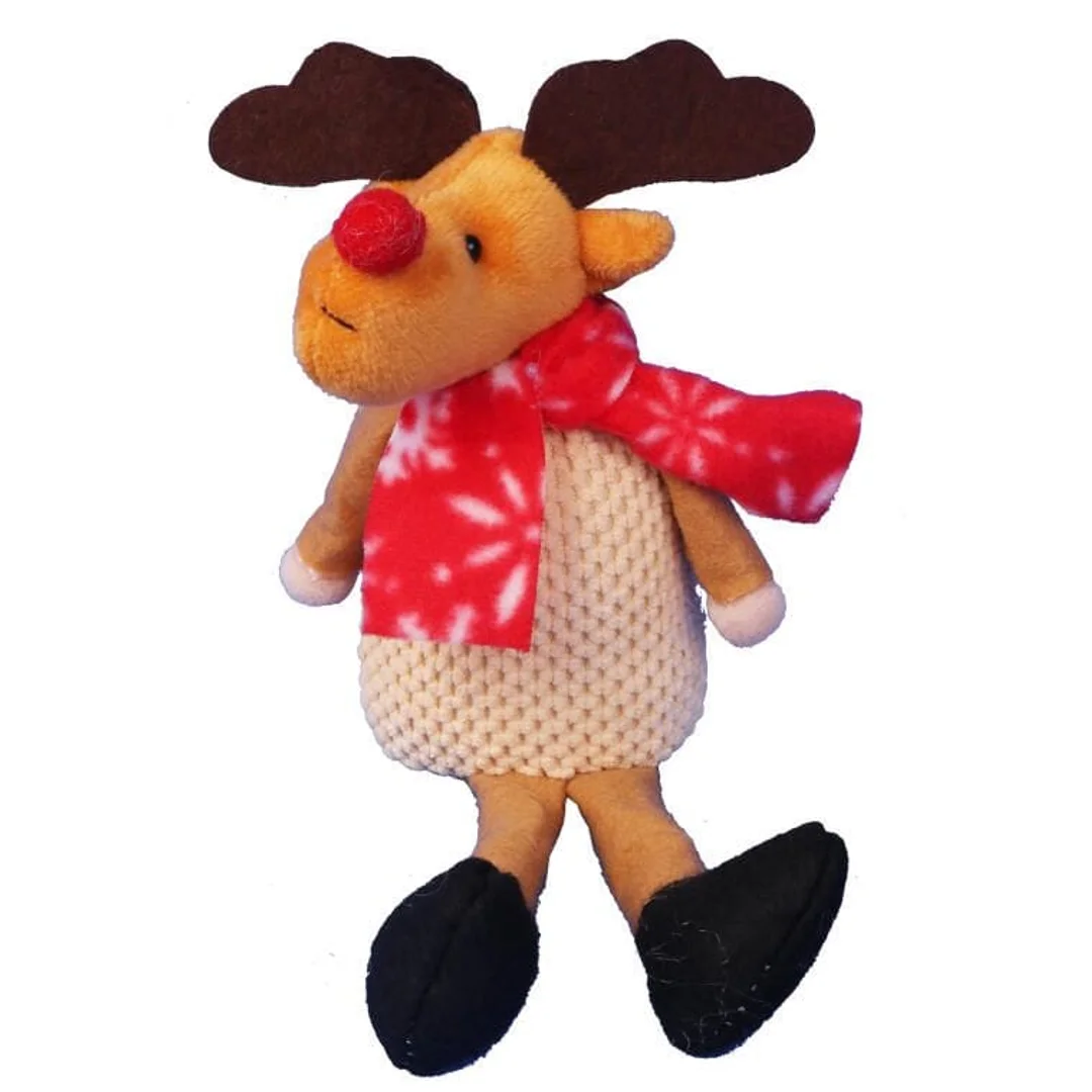 Ozdoba bożonarodzeniowa figurka RENIFER ze zwisającymi nogami 22 cm