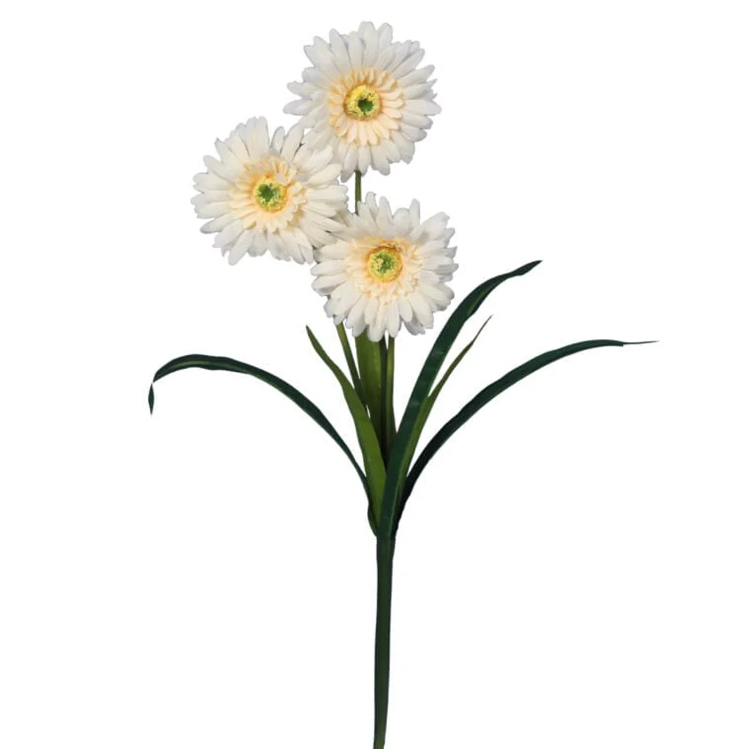 Sztuczna Gałązka Gerber w Kolorze Żółtym - 55 cm