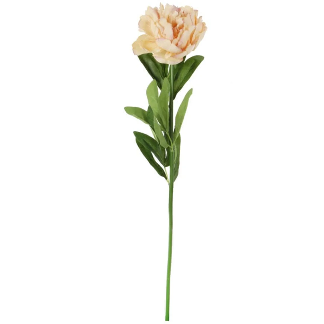 Sztuczna Piwonia Koloru Kremowego o Wysokości 64 cm