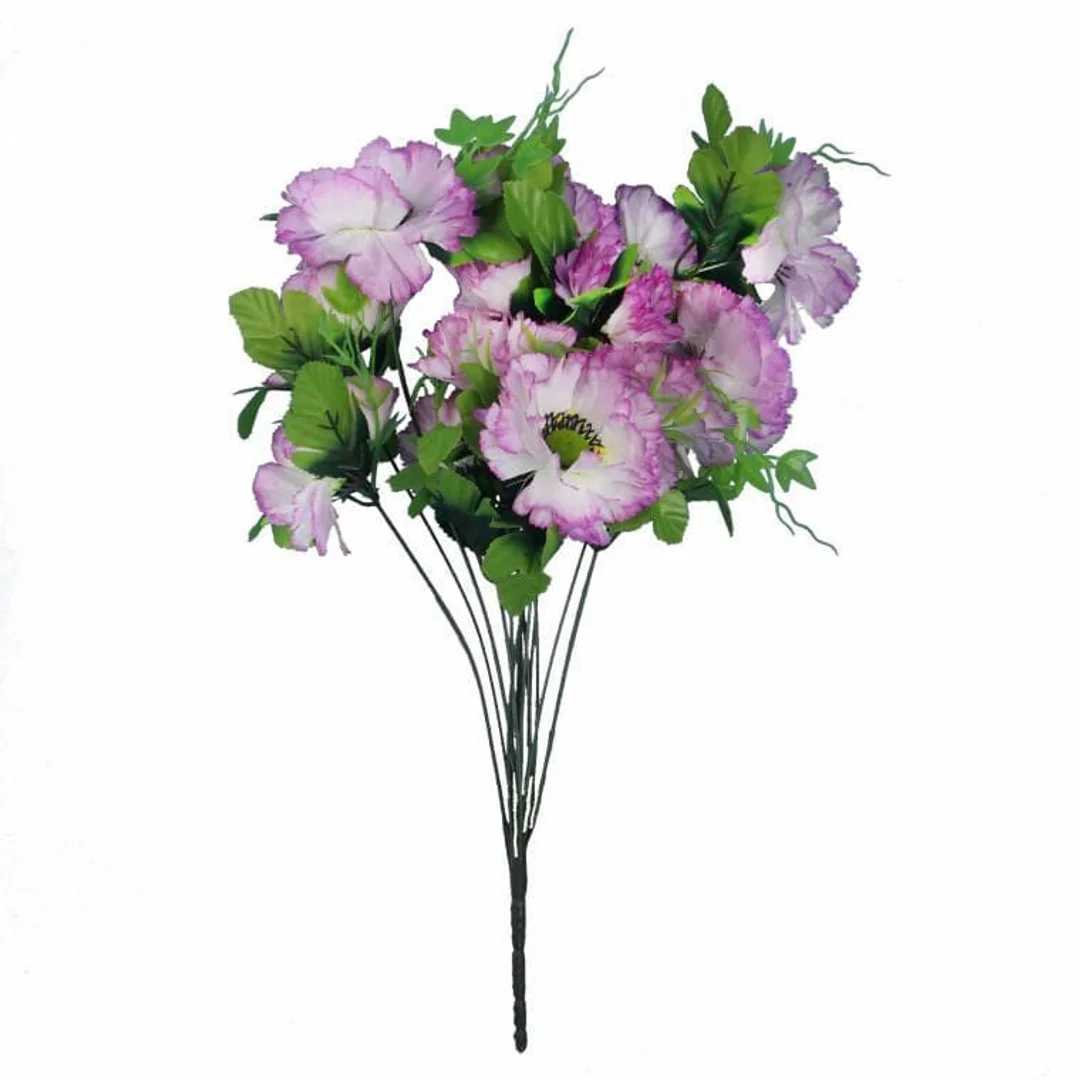Sztuczny Bukiet Jasno fioletowych Anemonów - 14 Sztuk, 54 cm