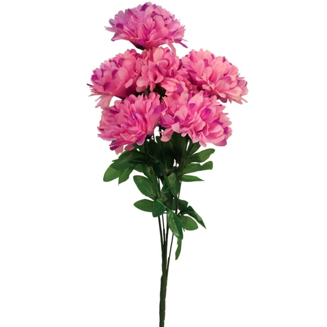 Sztuczny Bukiet Różowych Chryzantem 72 cm - Idealny na Wszystkich Świętych