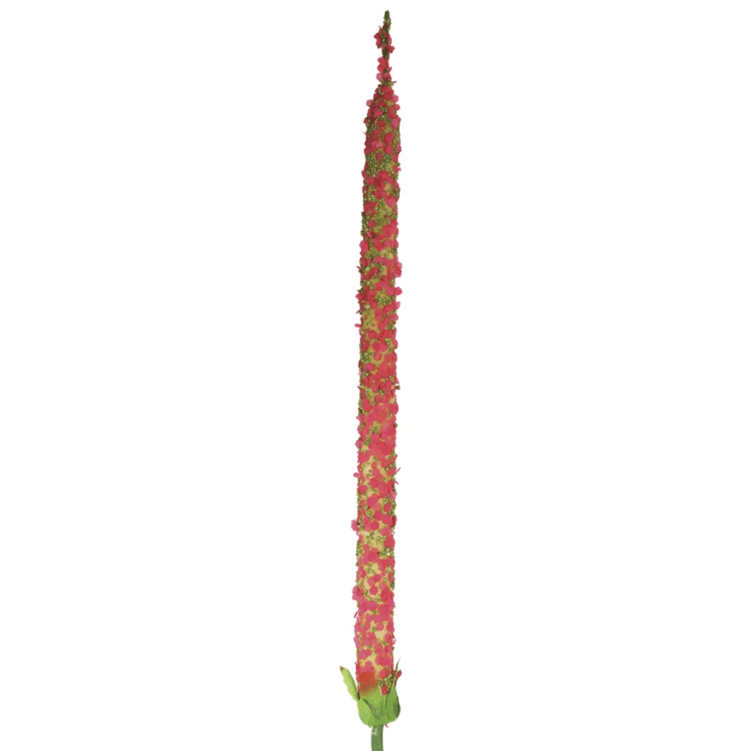 Sztuczny kwiat - gałązka czosnku w spiralnym kształcie, kolor ciemny róż, długość 110cm