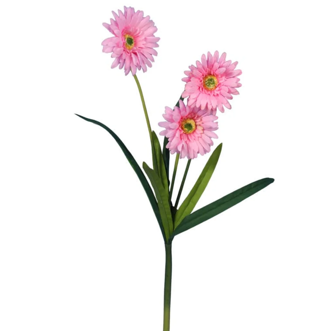 Sztuczny Kwiat Gerbera Różowy 55cm - Wysokiej Jakości Dekoracja