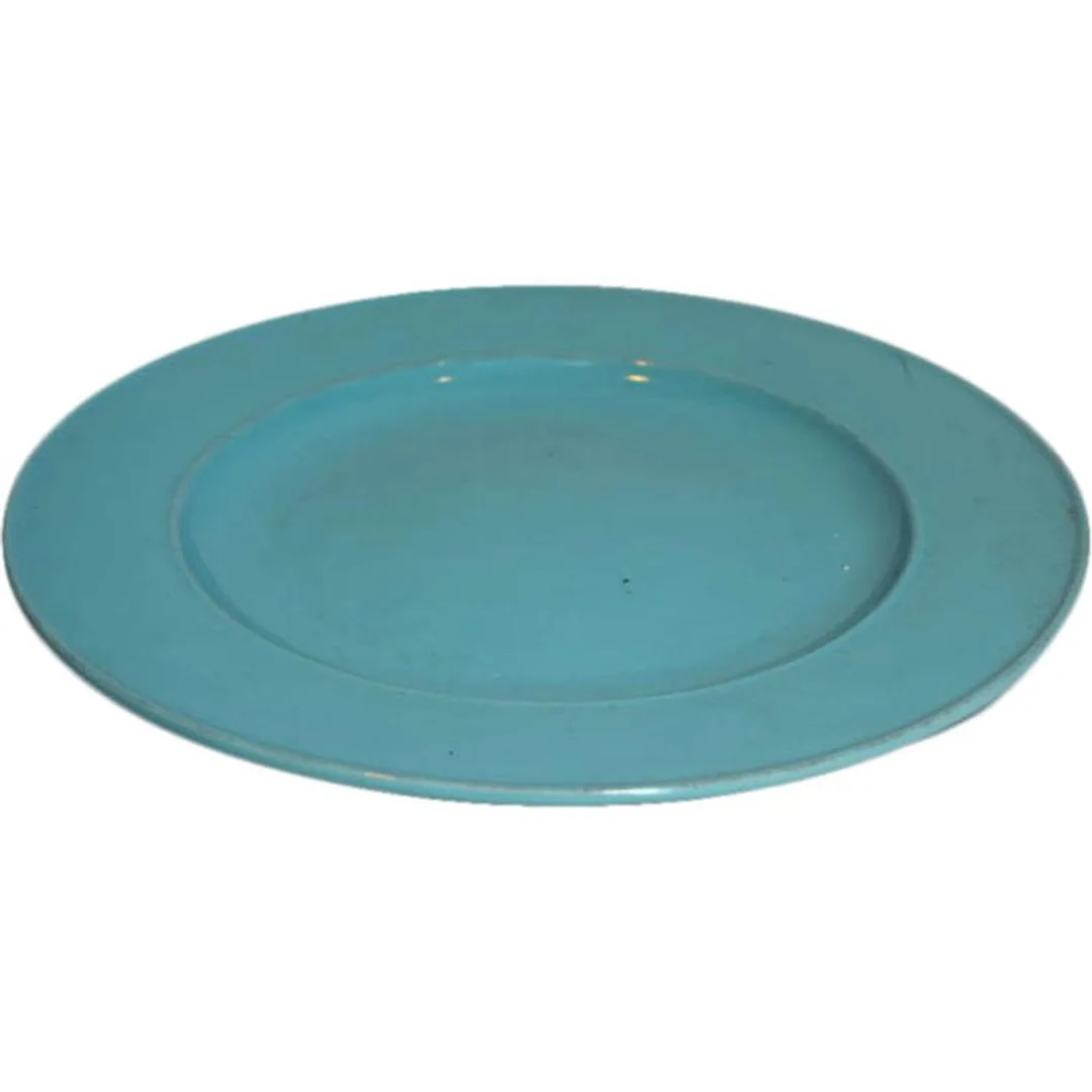 Talerz Obiadowy Vintage Turkusowy 28,5 cm
