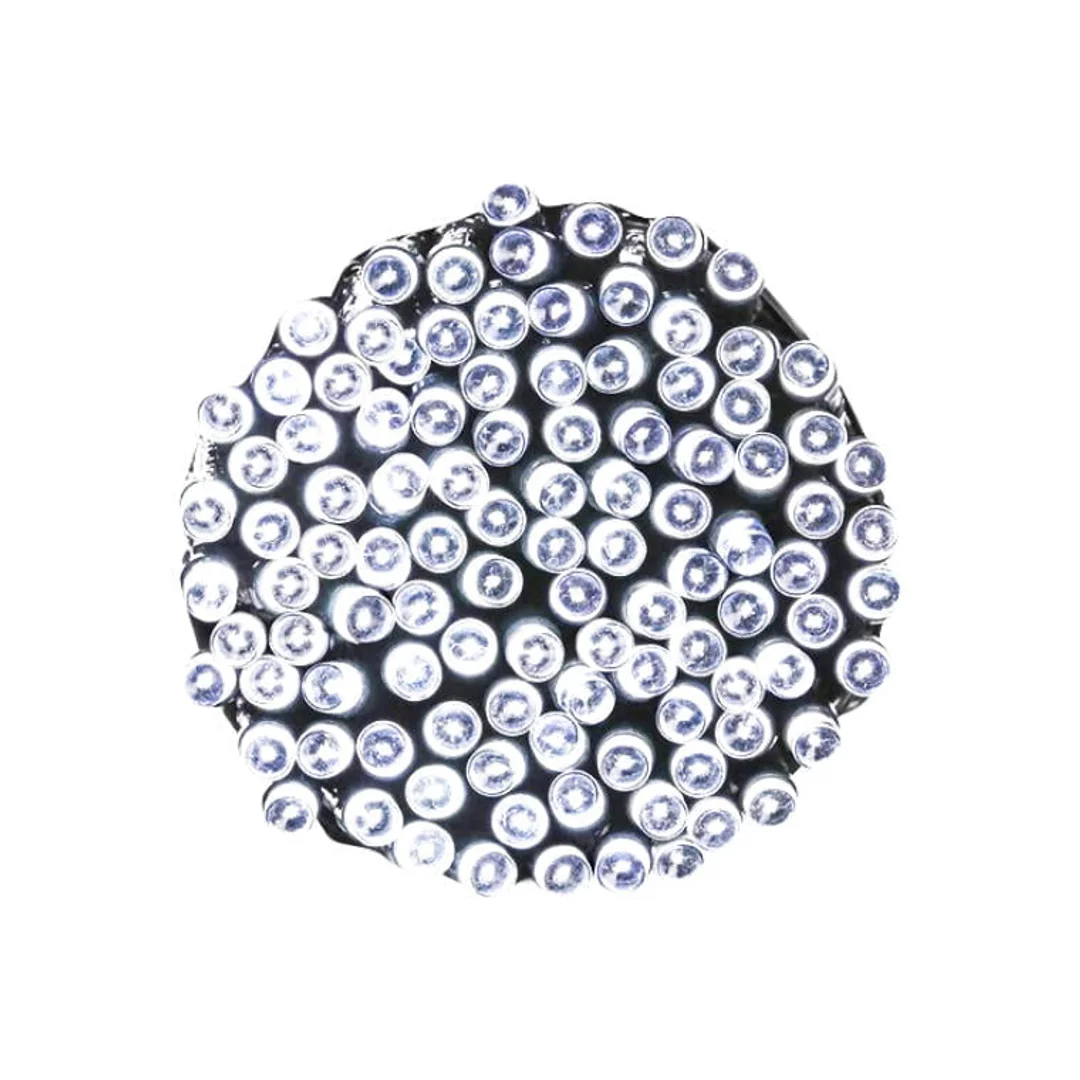100 LED Zimne Białe Lampki Choinkowe - Wewnętrzne, Energooszczędne, Bezpieczne, Z Miedzianymi Przewodami, Polska Dystrybucja — zdjęcie 2