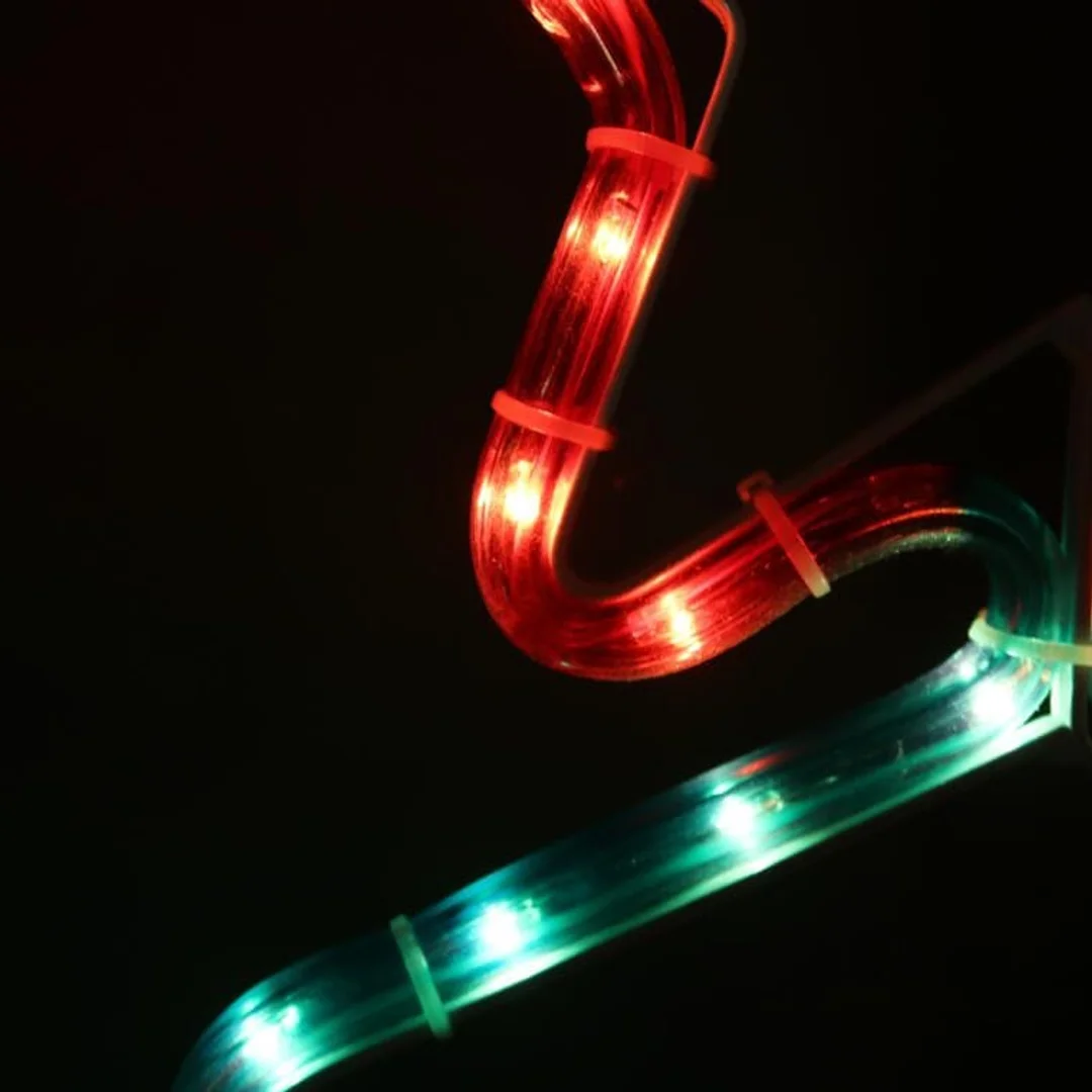 BOŻONARODZENIOWA DEKORACJA Z WĘŻA ŚWIETLNEGO LED- CHOINKA 50 CM — zdjęcie 4