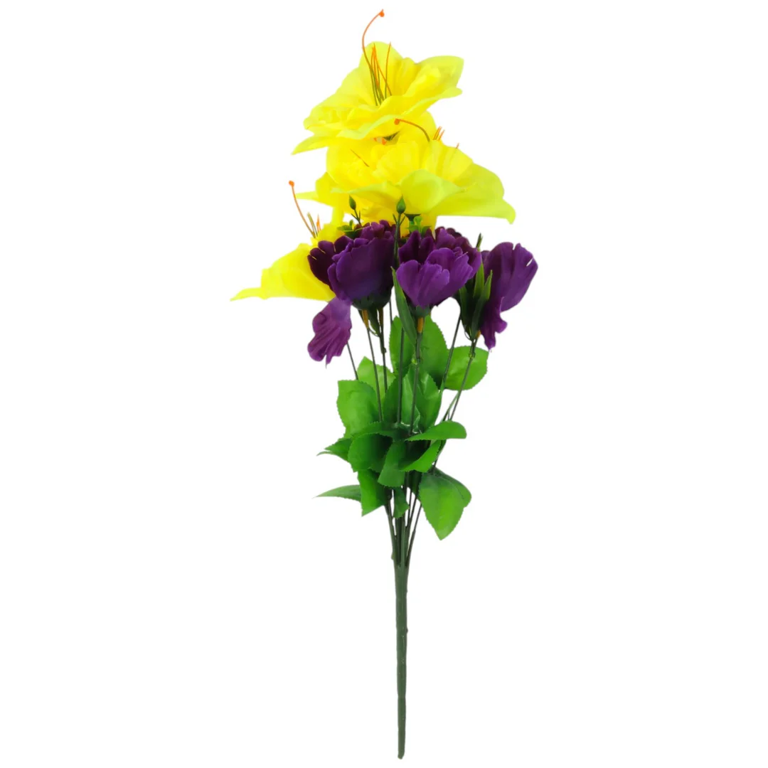 Bukiet 10 ŻONKILI Z IRYSAMI 52 cm — zdjęcie 2