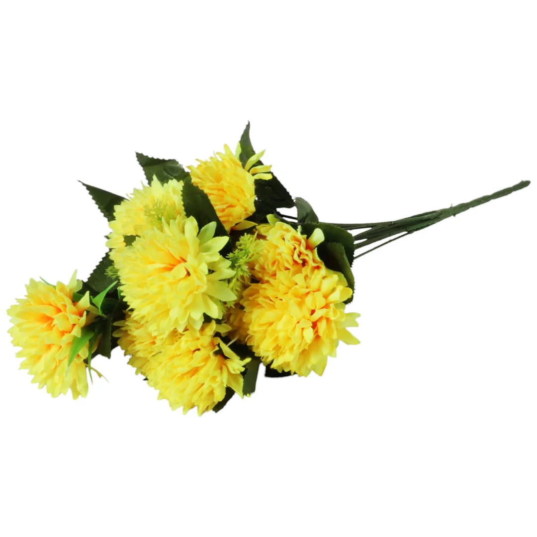 Bukiet 12 chryzantem z dodatkami kolor pomarańczowy 42 cm — zdjęcie 14