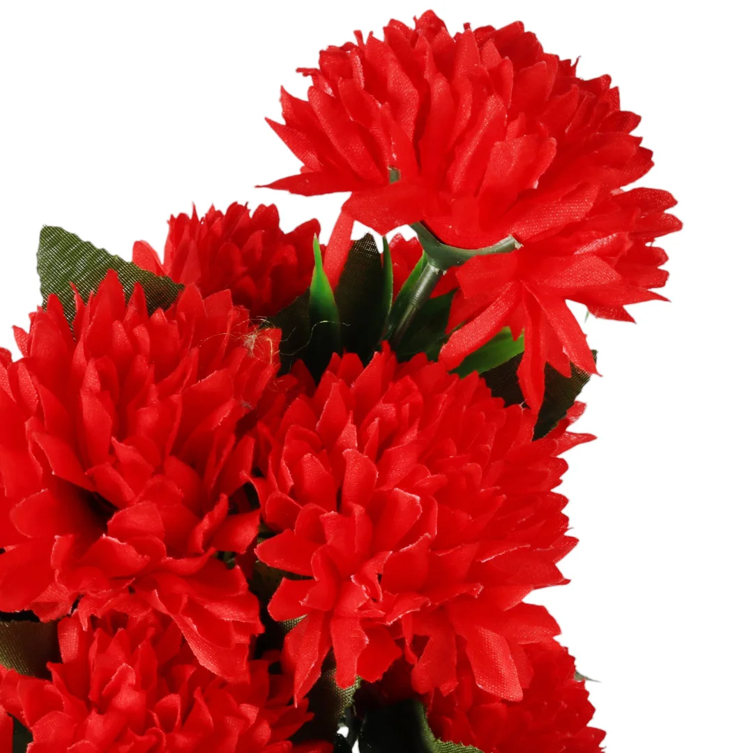Bukiet 12 chryzantem z dodatkami kolor pomarańczowy 42 cm — zdjęcie 18