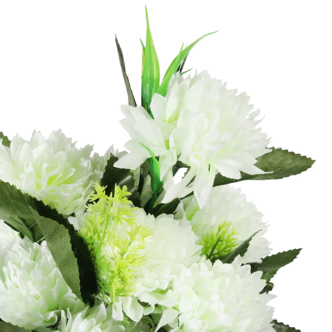 Bukiet 12 chryzantem z dodatkami kolor pomarańczowy 42 cm — zdjęcie 23