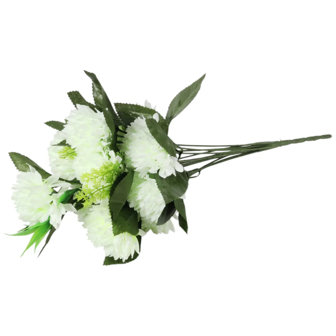 Bukiet 12 chryzantem z dodatkami kolor pomarańczowy 42 cm — zdjęcie 24