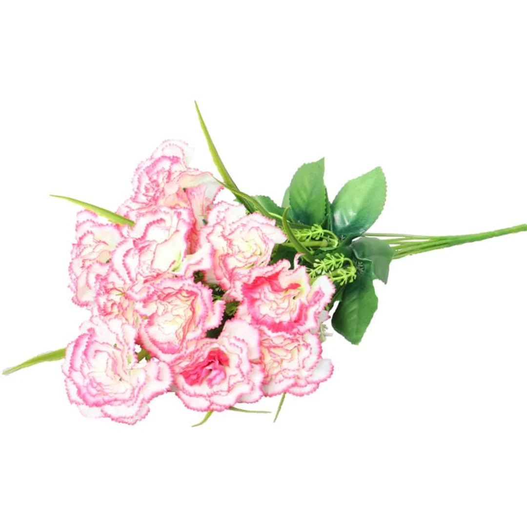 BUKIEt 12 JASNO-RÓŻOWYCH GOŹDZIKÓW WIELKOŚCI 45 CM — zdjęcie 3