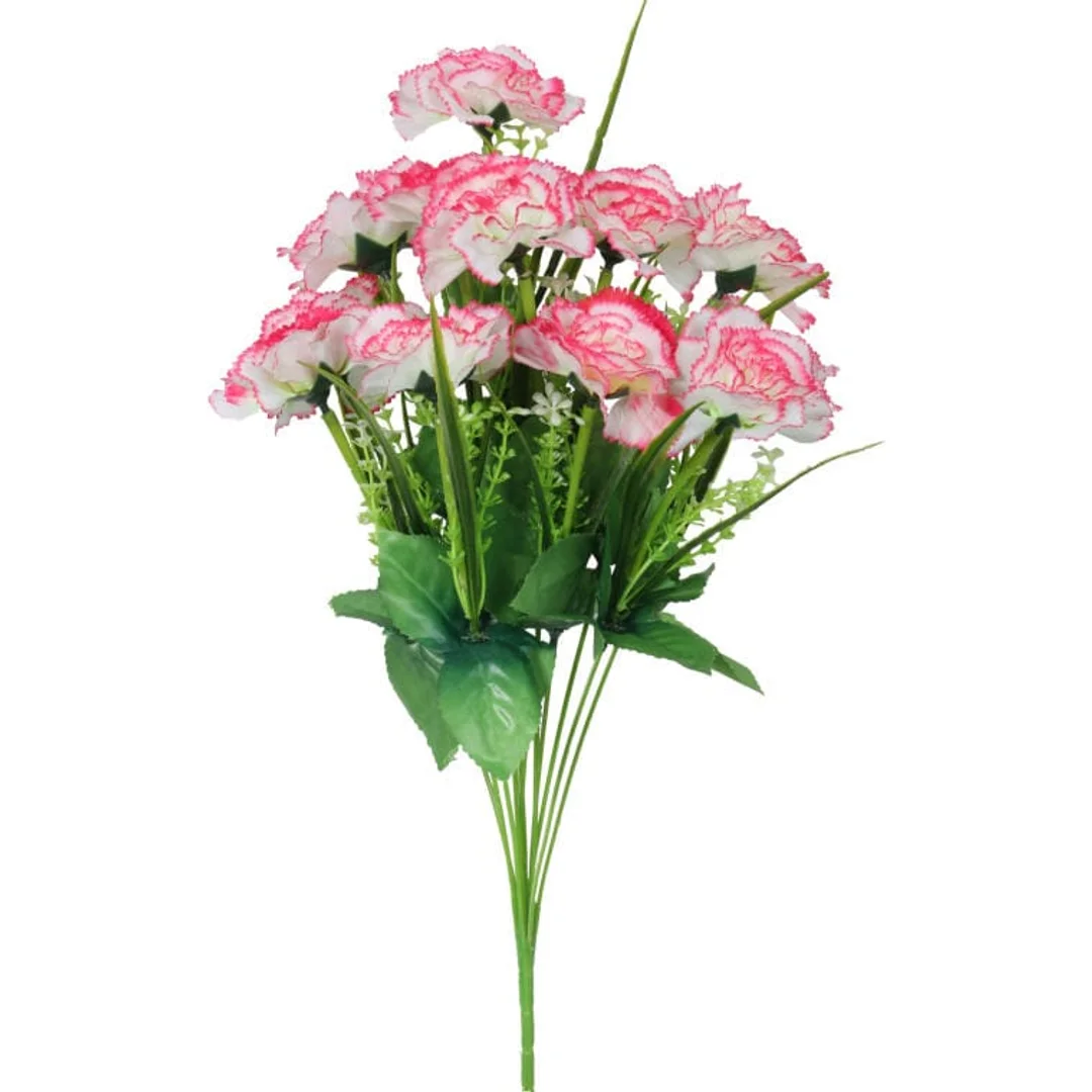 BUKIEt 12 JASNO-RÓŻOWYCH GOŹDZIKÓW WIELKOŚCI 45 CM — zdjęcie 4