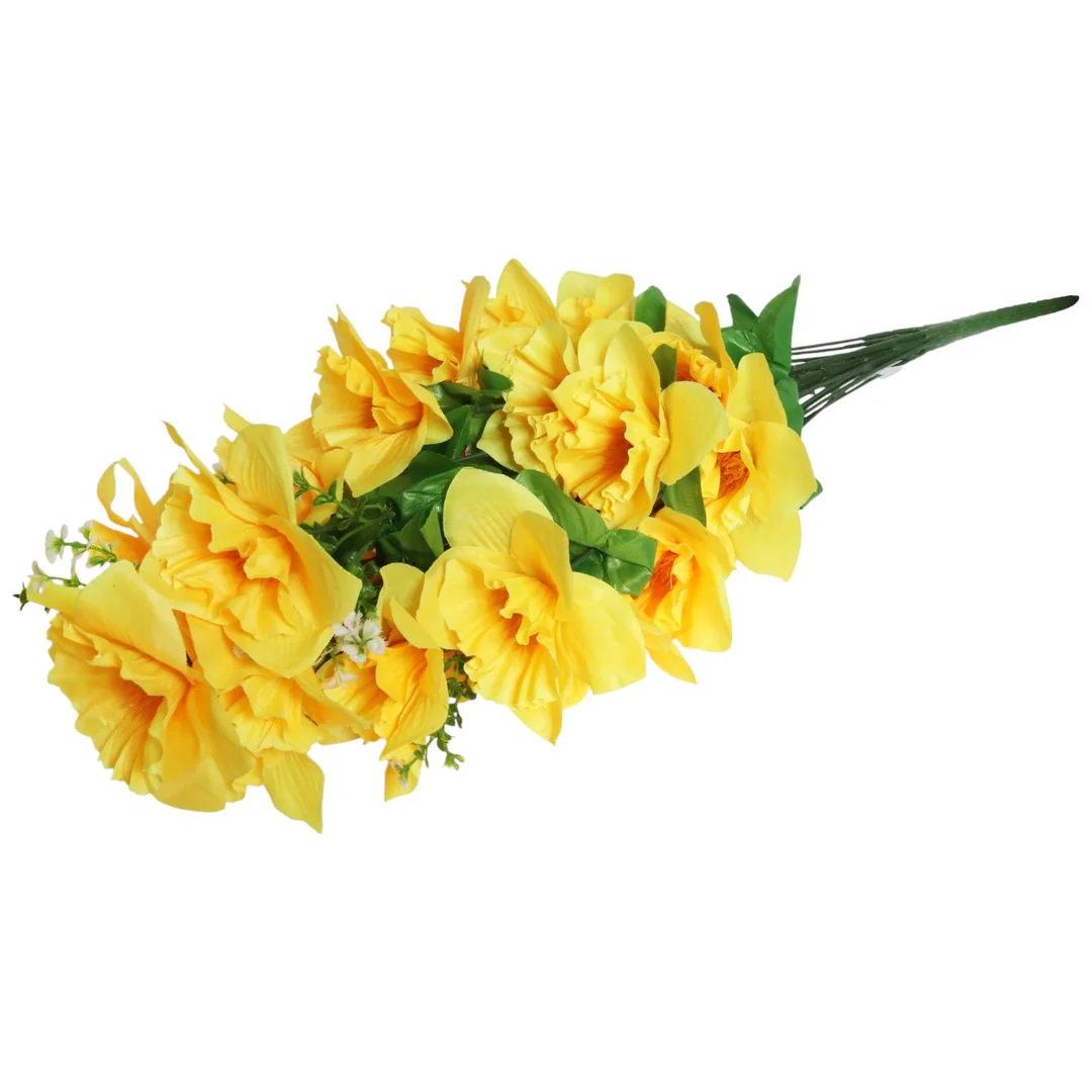 BUKIET 28 ŻONKILI Z PAPROTKĄ 60 CM — zdjęcie 4