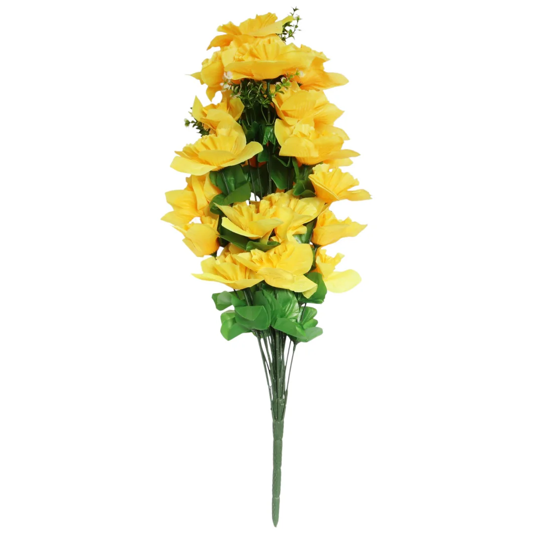 BUKIET 28 ŻONKILI Z PAPROTKĄ 60 CM — zdjęcie 6