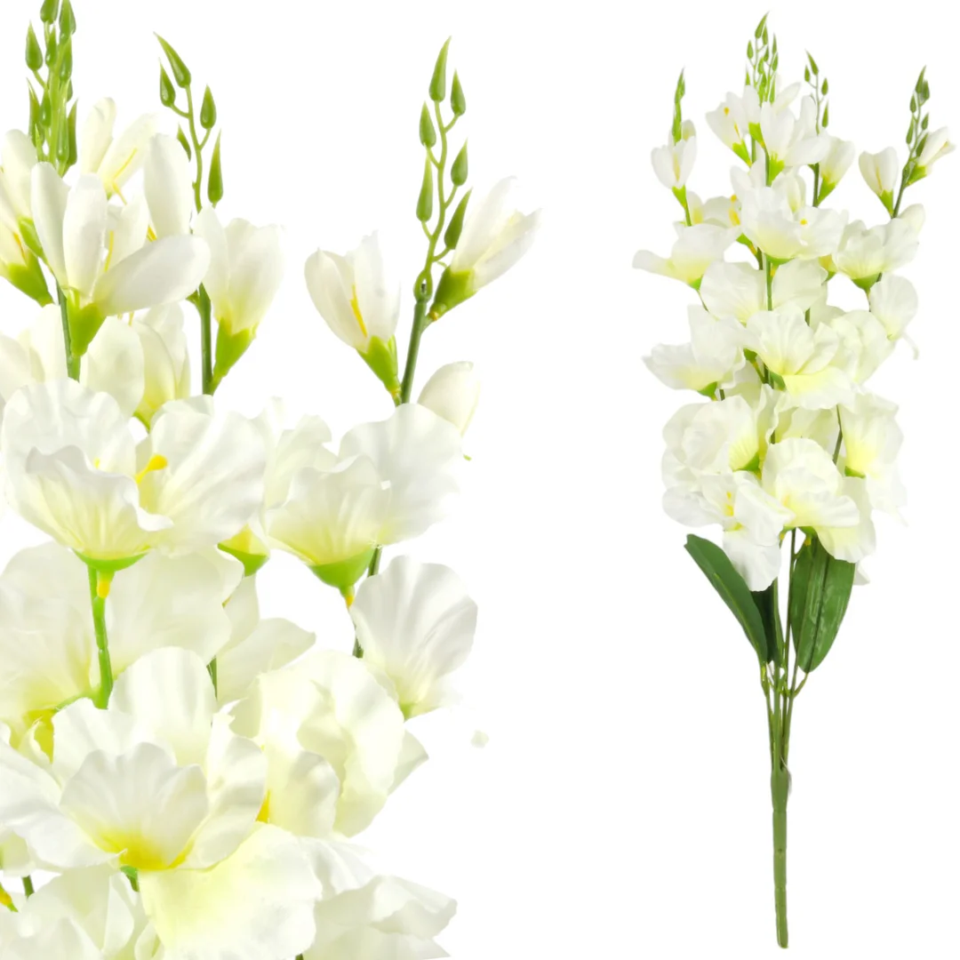 BUKIET 5 GAŁĄZEK MIECZYKÓW czerwona GLADIOLA 67 cm — zdjęcie 11