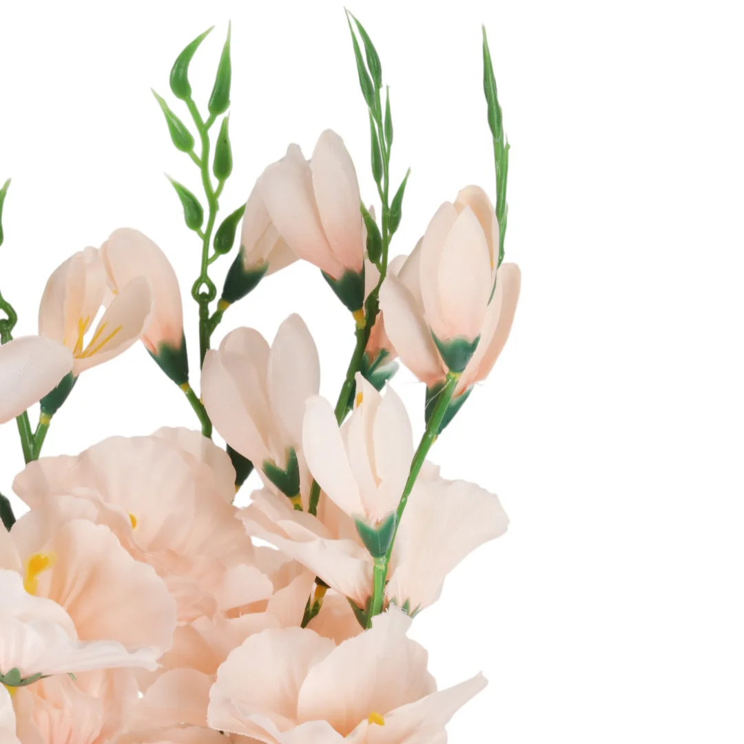 BUKIET 5 GAŁĄZEK MIECZYKÓW łososiowy GLADIOLA 67 cm — zdjęcie 3