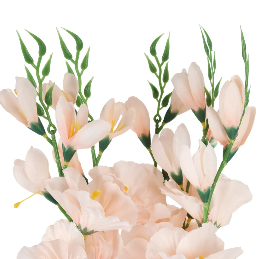 BUKIET 5 GAŁĄZEK MIECZYKÓW łososiowy GLADIOLA 67 cm — zdjęcie 4
