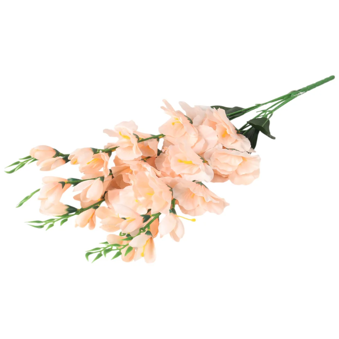 BUKIET 5 GAŁĄZEK MIECZYKÓW łososiowy GLADIOLA 67 cm — zdjęcie 5