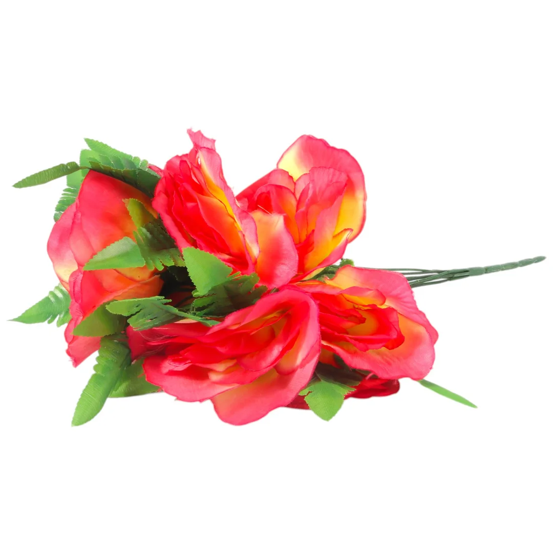 Bukiet 6 RÓŻ w kolorze różowym 46 cm — zdjęcie 4