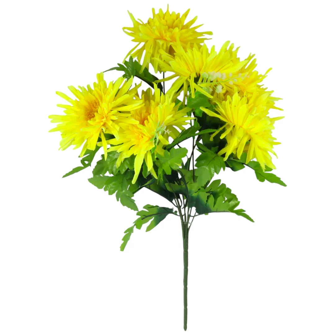 Bukiet 7 chryzantem 54 cm POMARAŃCZOWY — zdjęcie 12