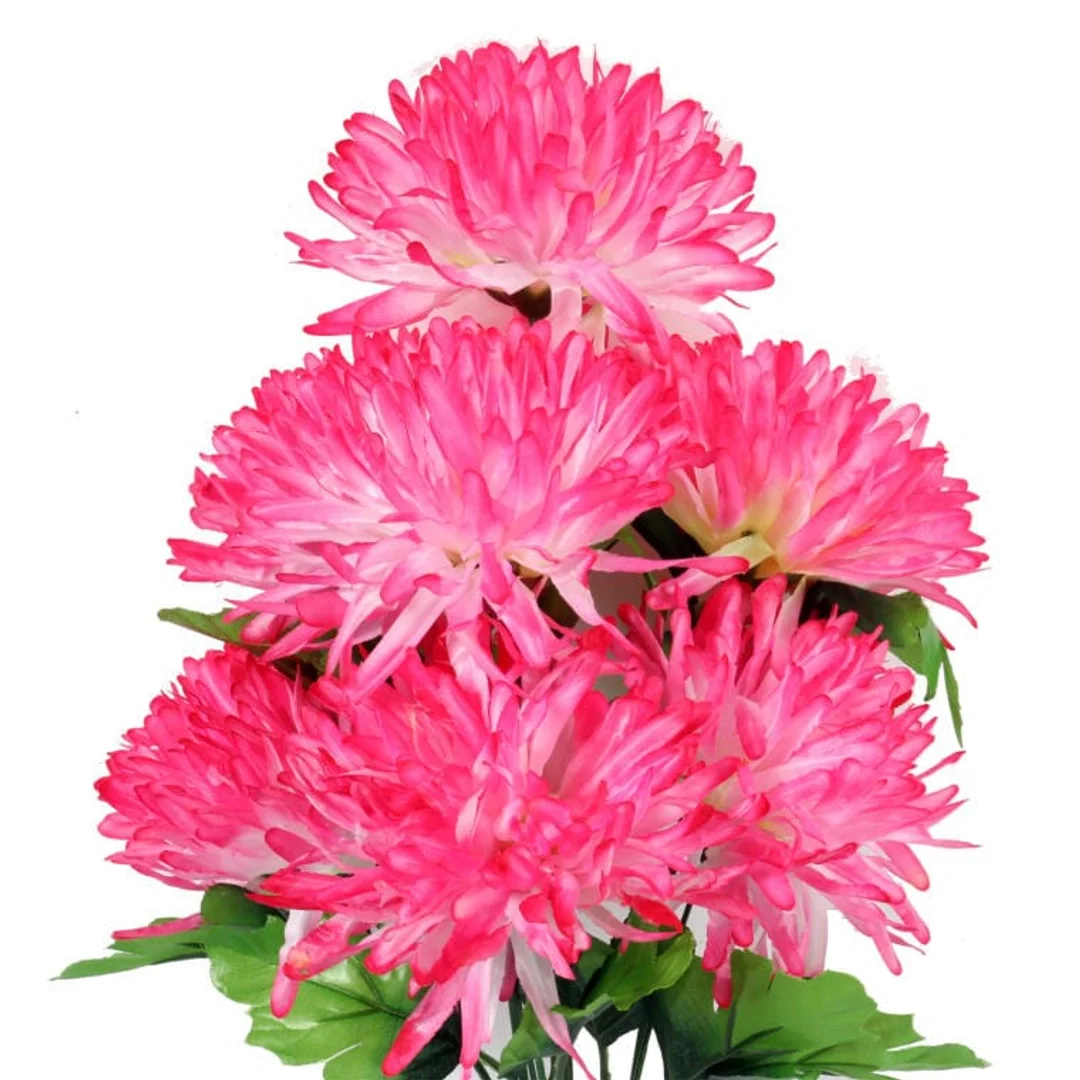 BUKIET 7 CHRYZANTEM RÓŻOWYCH FI 16 CM — zdjęcie 2