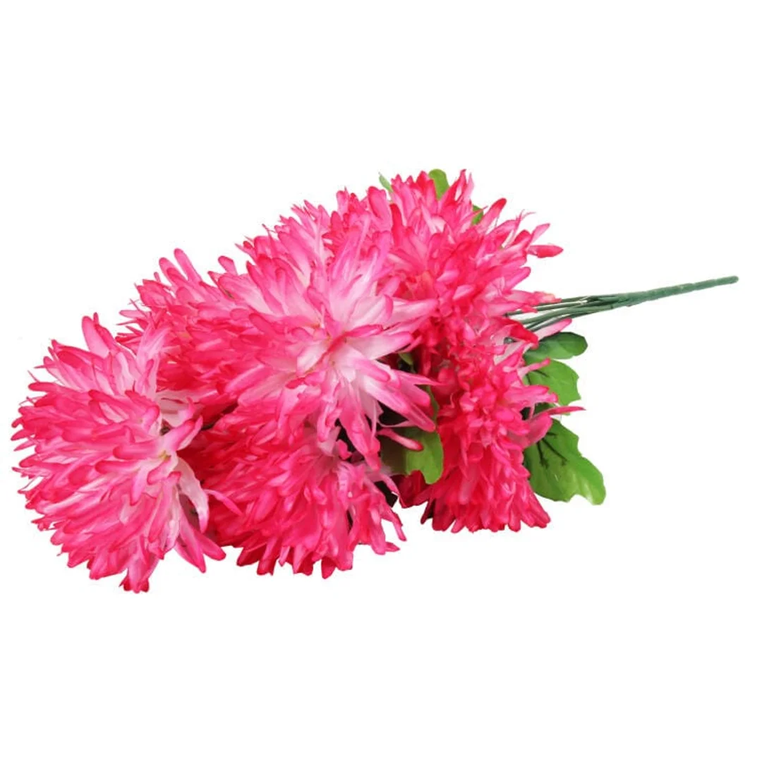 BUKIET 7 CHRYZANTEM RÓŻOWYCH FI 16 CM — zdjęcie 3