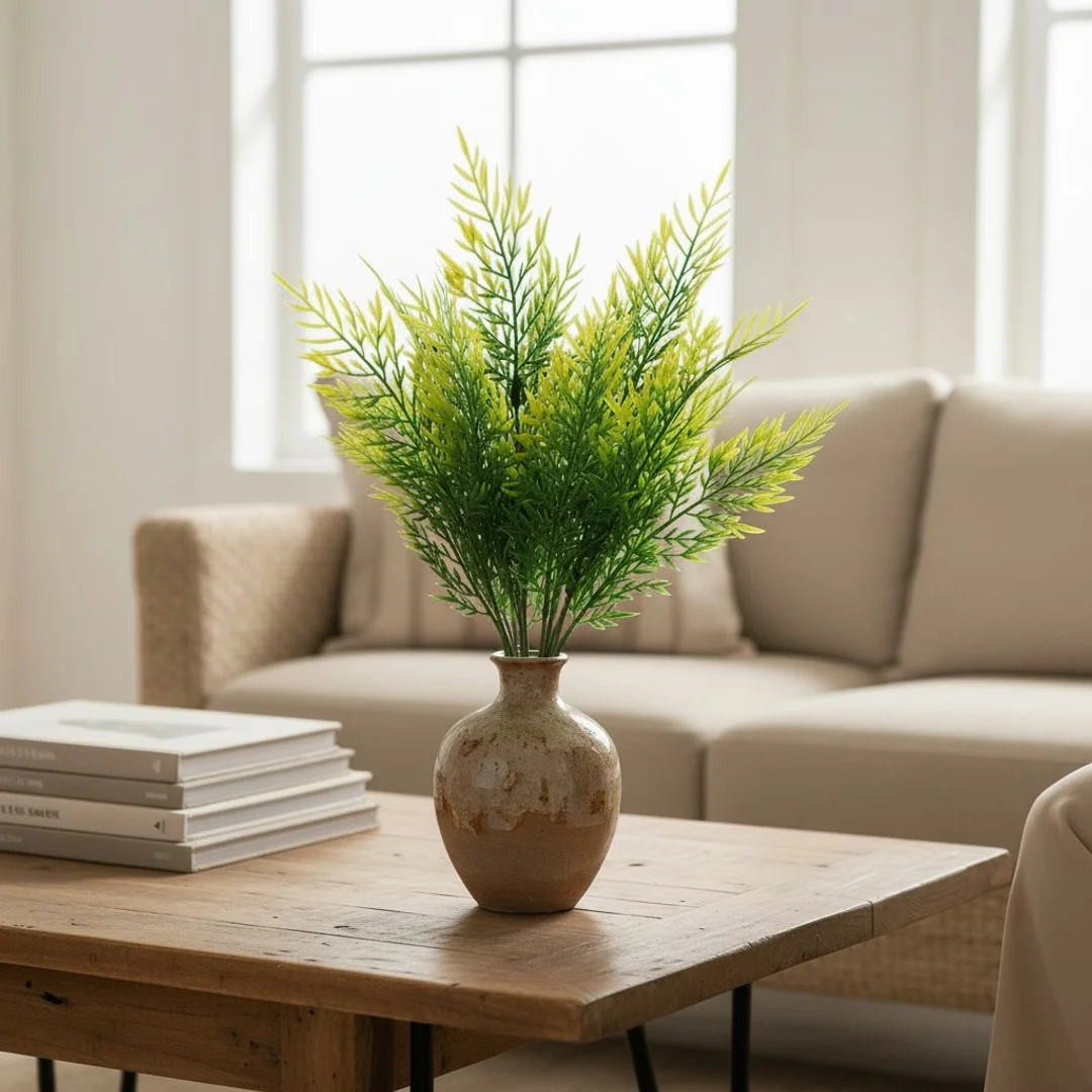 BUKIET 7 GAŁĄZEK ASPARAGUSA 45 CM ZIELONY — zdjęcie 6