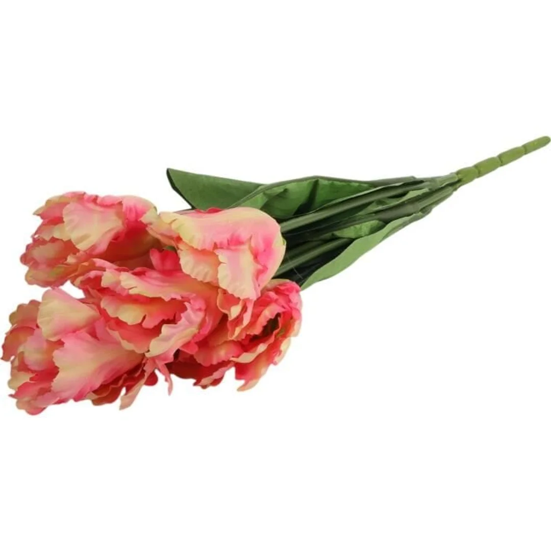 Bukiet 7 TULIPANÓW PAPUZICH 54 cm ŁOSOSIOWY — zdjęcie 3