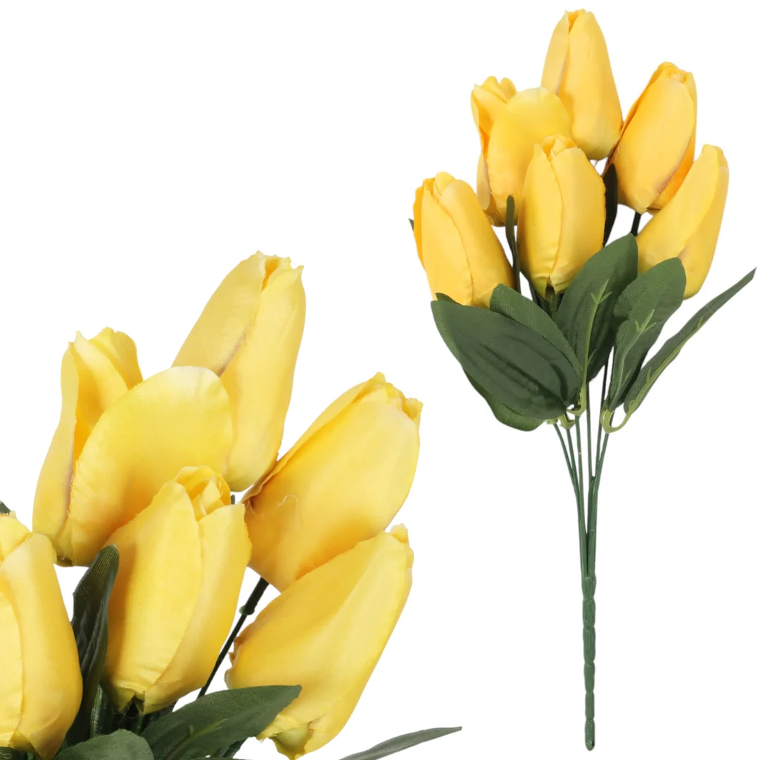BUKIET 7 TULIPANÓW pomarańczowy 34 cm — zdjęcie 11