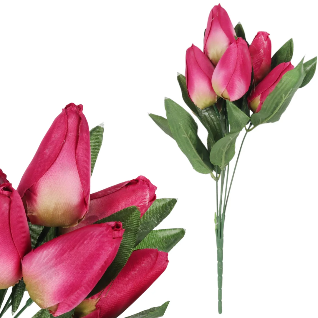 BUKIET 7 TULIPANÓW pomarańczowy 34 cm — zdjęcie 16
