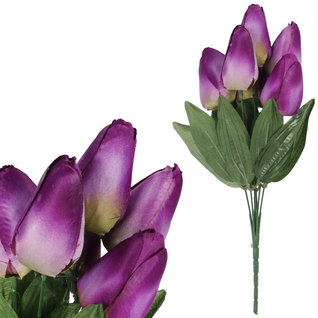 BUKIET 7 TULIPANÓW pomarańczowy 34 cm — zdjęcie 26