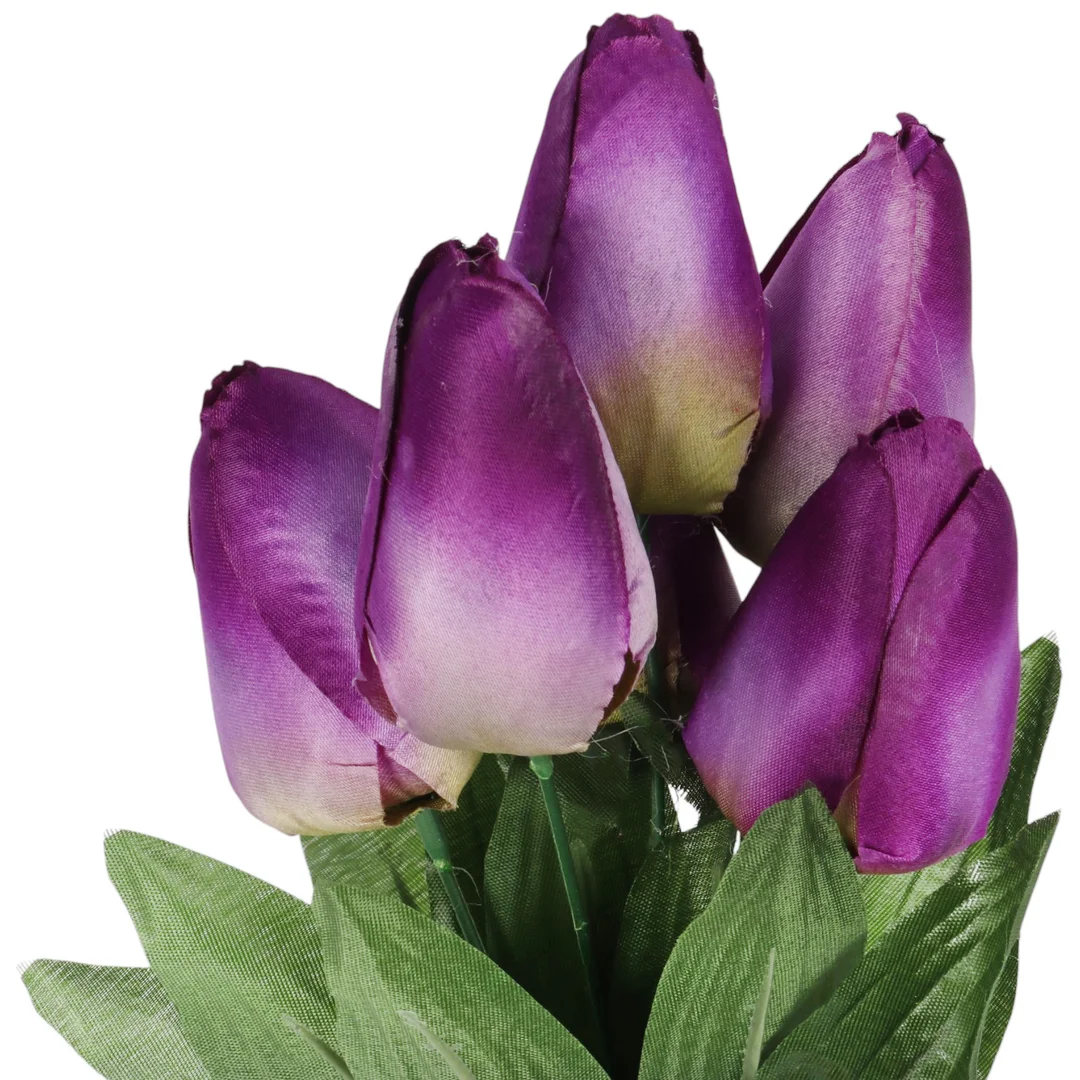 BUKIET 7 TULIPANÓW pomarańczowy 34 cm — zdjęcie 28