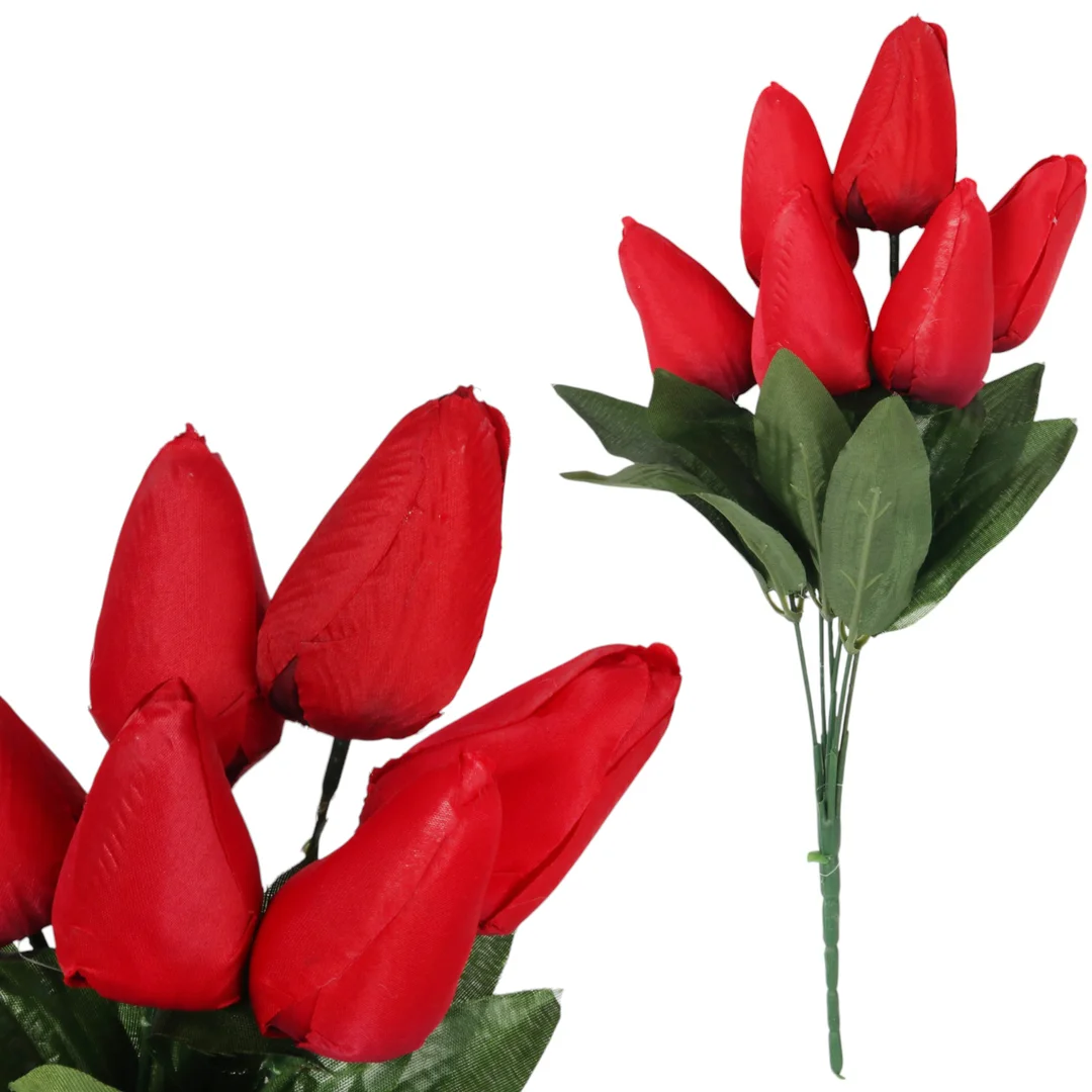 BUKIET 7 TULIPANÓW pomarańczowy 34 cm — zdjęcie 31