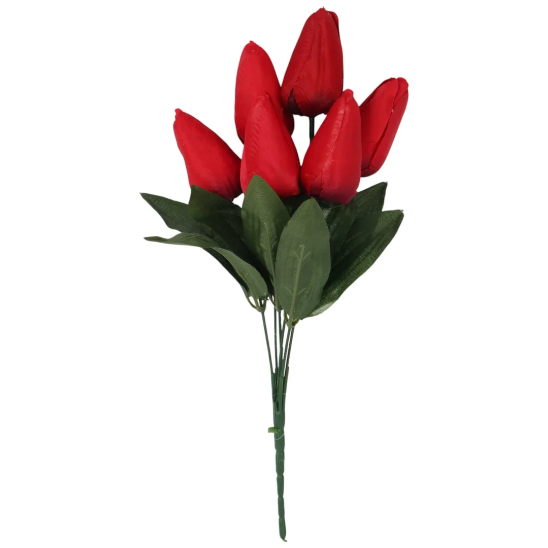 BUKIET 7 TULIPANÓW pomarańczowy 34 cm — zdjęcie 32