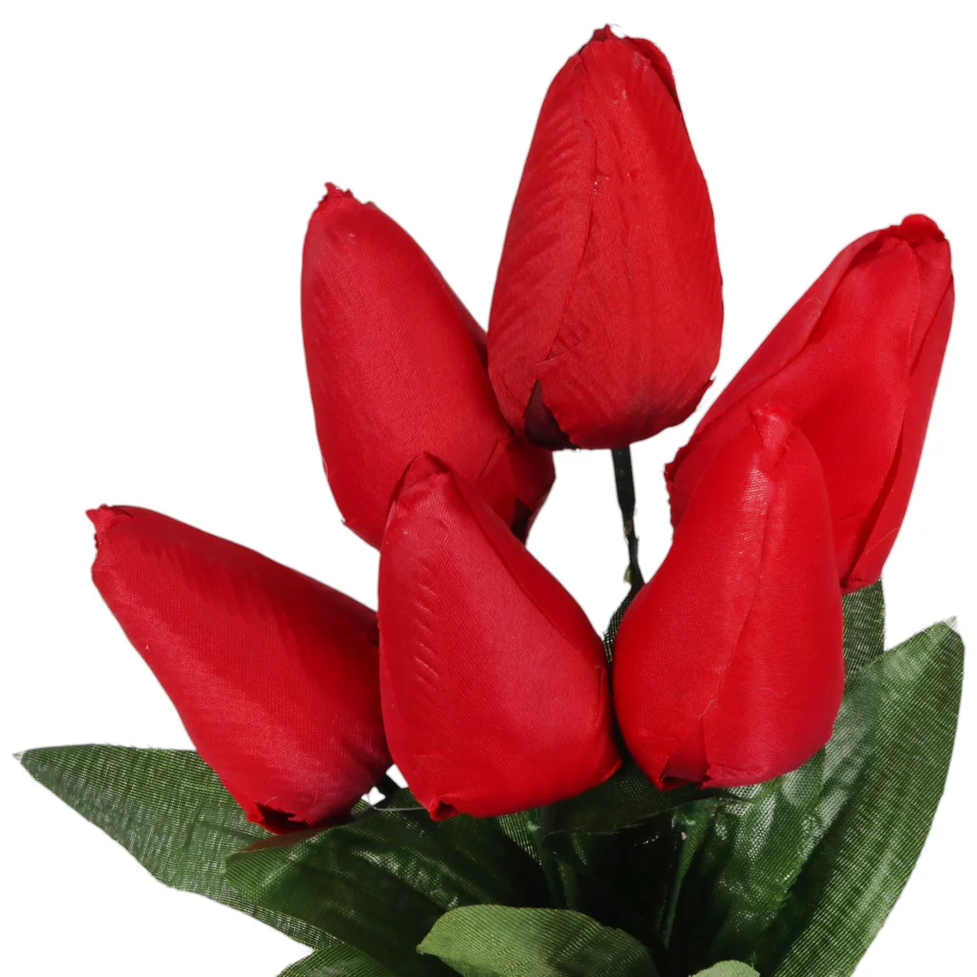 BUKIET 7 TULIPANÓW pomarańczowy 34 cm — zdjęcie 33