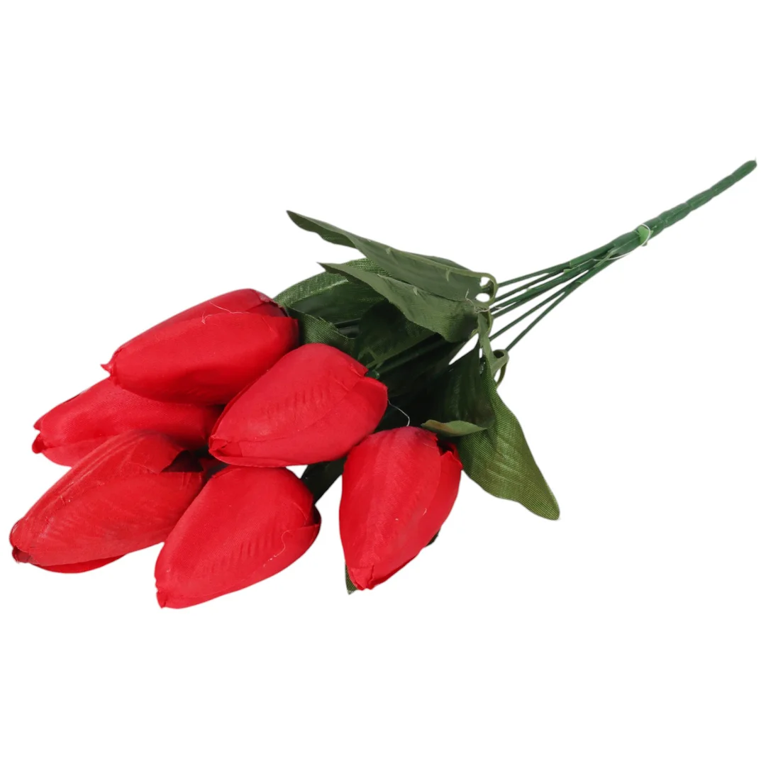 BUKIET 7 TULIPANÓW pomarańczowy 34 cm — zdjęcie 34