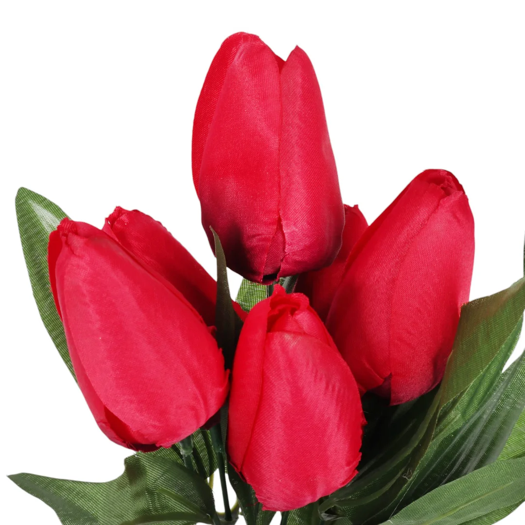 BUKIET 7 TULIPANÓW pomarańczowy 34 cm — zdjęcie 8