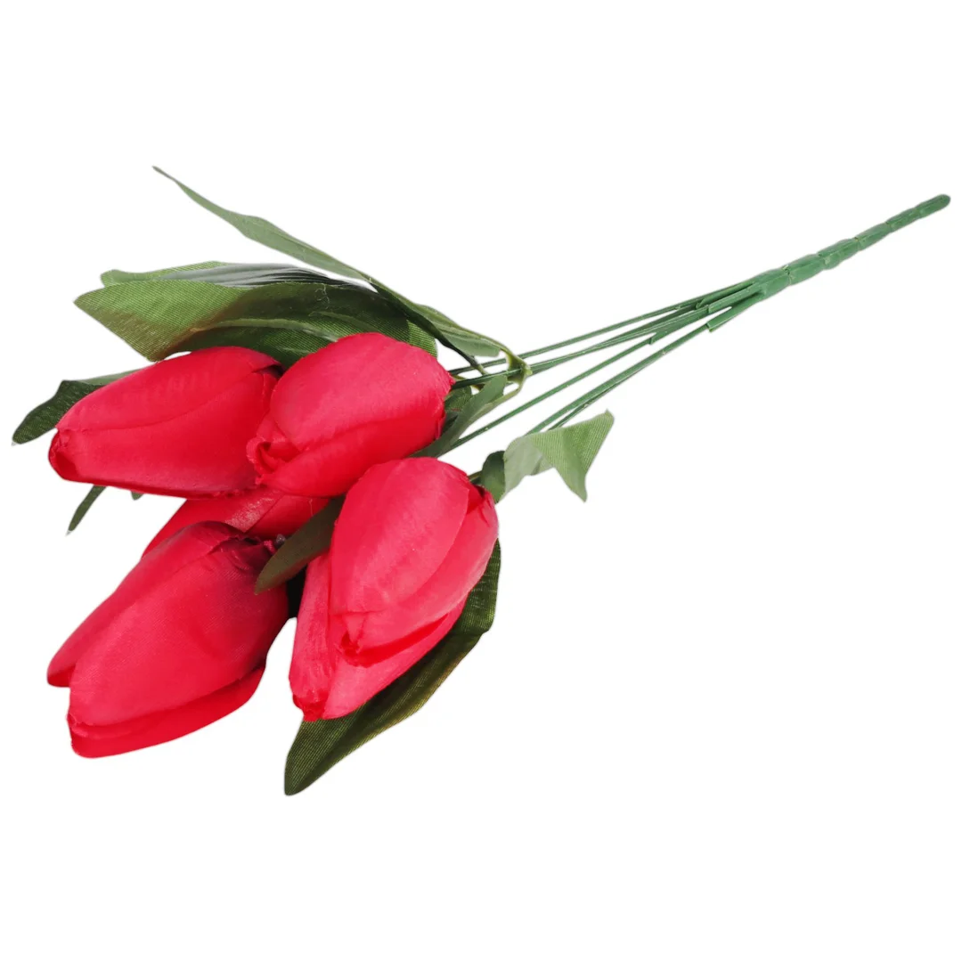 BUKIET 7 TULIPANÓW pomarańczowy 34 cm — zdjęcie 9