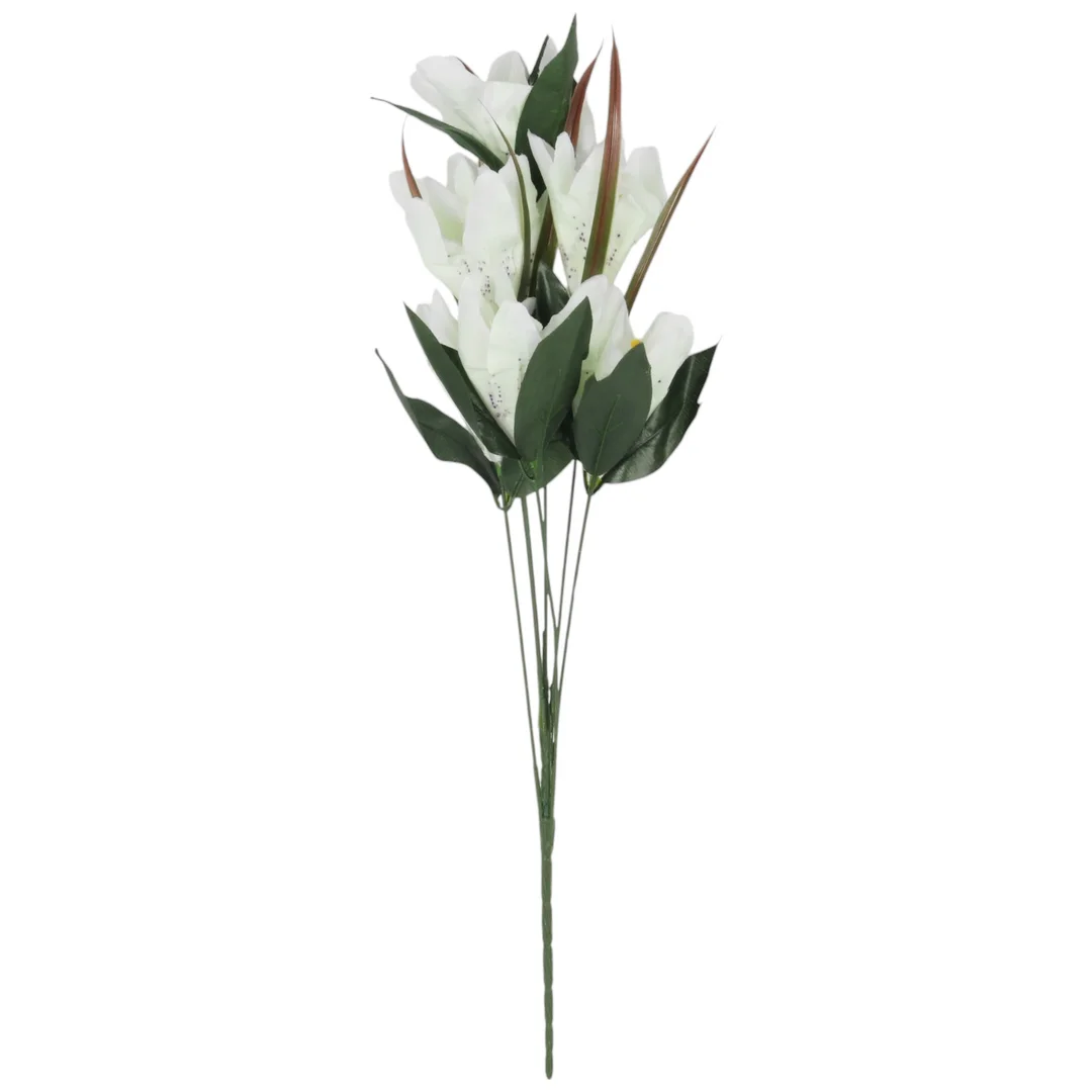 BUKIET 9 LILII biały 57 cm — zdjęcie 2