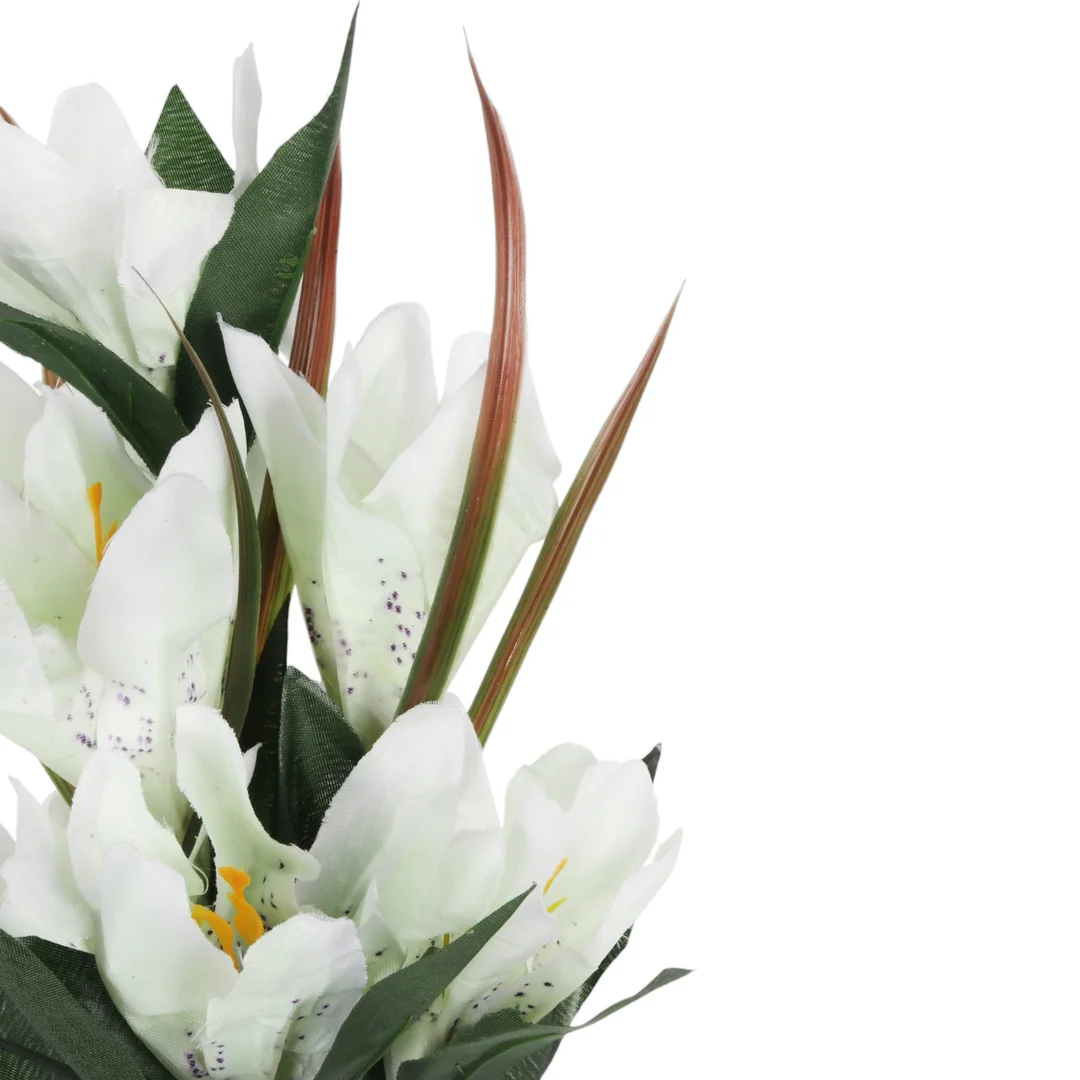 BUKIET 9 LILII biały 57 cm — zdjęcie 4